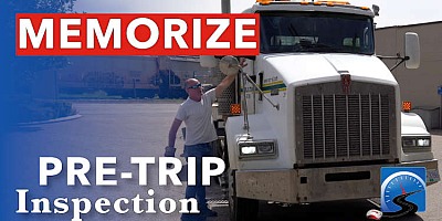 Learn 5 tips and tricks to memorize your Class A CDL Pre Trip Inspection.