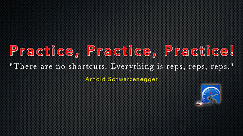 Any new skill needs practice. Get the right information, the right technique, and then do the practice. Put in the time to do the repetitions. 