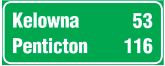 Destination board signs indicate the distance to the next town.<p>These are a crucial tool for professional drivers.