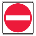 The "Do NOT Enter" sign prohibits entry because most of the time a driver could risk a crash with oncoming traffic.