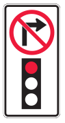 If this sign is present, you CAN't make a right turn on a red light.