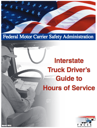 Cover page for United States Hours of Service Regualations