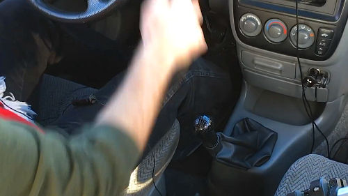 When in neutral, the selector will rest between the middle gears, which is 3 and 4 for most cars.