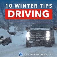 Driver safer, drive smarter on snow and ice with these 10 winter driving tips.