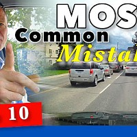 These are the most common mistakes made on a driver's test that will get you demerits and potentially cause you to fail your driver's test.