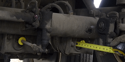 Measuring push rod travel using the Applied Stroke Method.<p>Determing air brake adjustment.