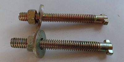 A caging bolt is used to release the emergency brakes in the event of an emergency (life or death situation).