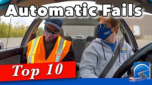 Learn the top 10 automatic fails on a driver's test and pass it FIRST...time!
