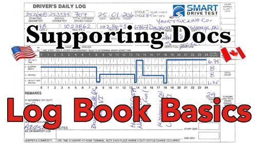 Supporting documentation--fuel, coffee, hotel receipts, bills of lading--have a time stamp that shows your logbook is true.