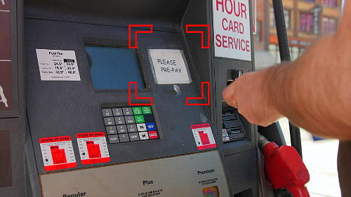 All fuel stations in this day and age are going to be prepay. Either pay cash to the attendant or pay with a credit card at the pump.