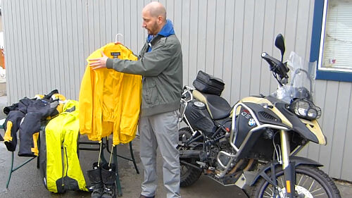 For riding in wet weather, there are a lot of cheaper solutions for motorcycle rain gear.