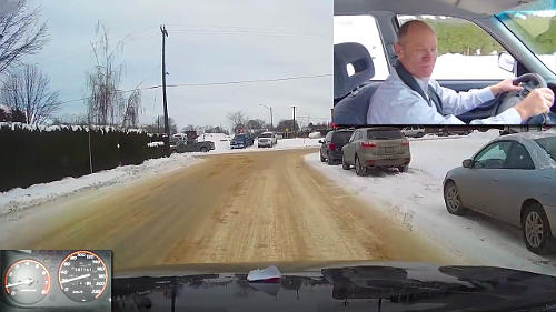 When stopping at a snow-covered intersection, slow down back from where you want to actually stop, and them creep up to where you want to stop.